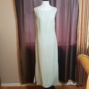 Valerie Steven's pure silk light green dress
